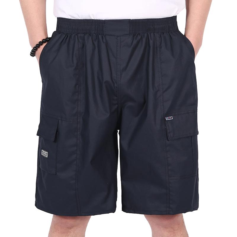 Middle-aged Summer Men's Shorts Five-point Pants Loose Casual Sports Men's Beach Pants Mid-waist Pants