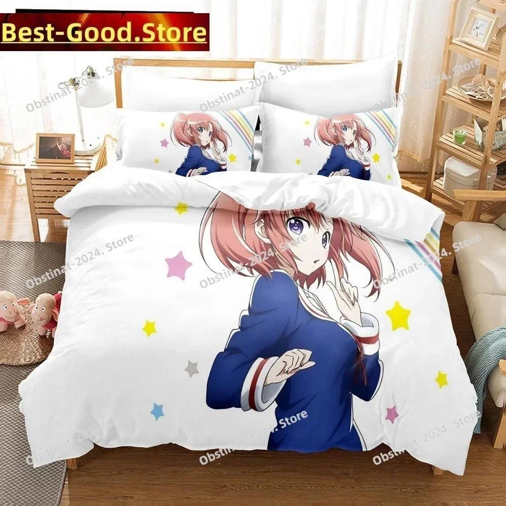 Engaged to the Unidentified Anime Bedding Set Print single Comforter Quilt Duvet Cover Pillow Case 3 Pieces Sets Kids Adult Size