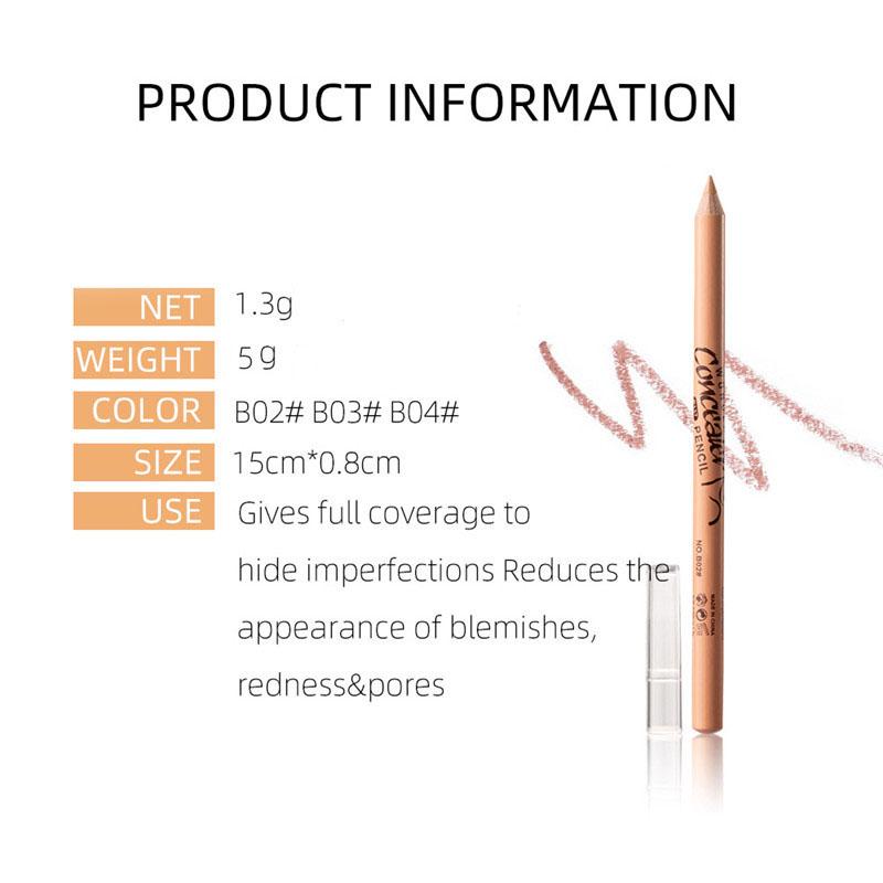 Concealer Pen Waterproof Full Coverage Concealer Long Lasting Face Scars Acne Cover Women Makeup Cosmetics Tool