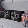 Subwoofer Bass Package, 305mm, 1200W RMS, Dual Car Audio Subwoofer and Amp Package, with Loaded Enclosure, Separate Amplifier, and Wiring Kit, for