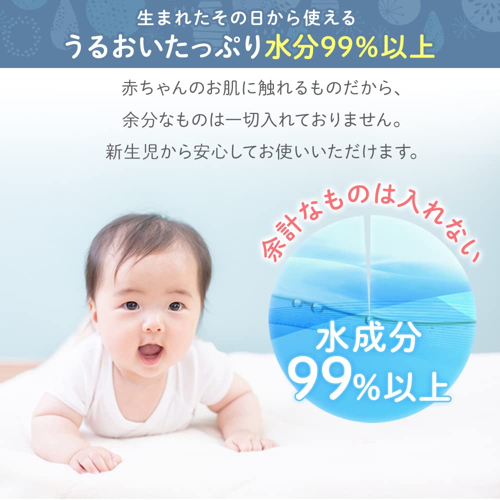 Iris Plaza Flushable Wet Made in 70 Moisturizing with Peach Leaf Propylene Wet Wipes for Hands and Mouth Wipes, Japan, 99% Moisture, Sheets,