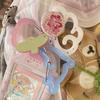 Hollow Strawberry Carabiner Climbing Buckle Acrylic Charm Sweet Bag Pendant Scrapbook Ita Bag Decor Accessories Creative Gift