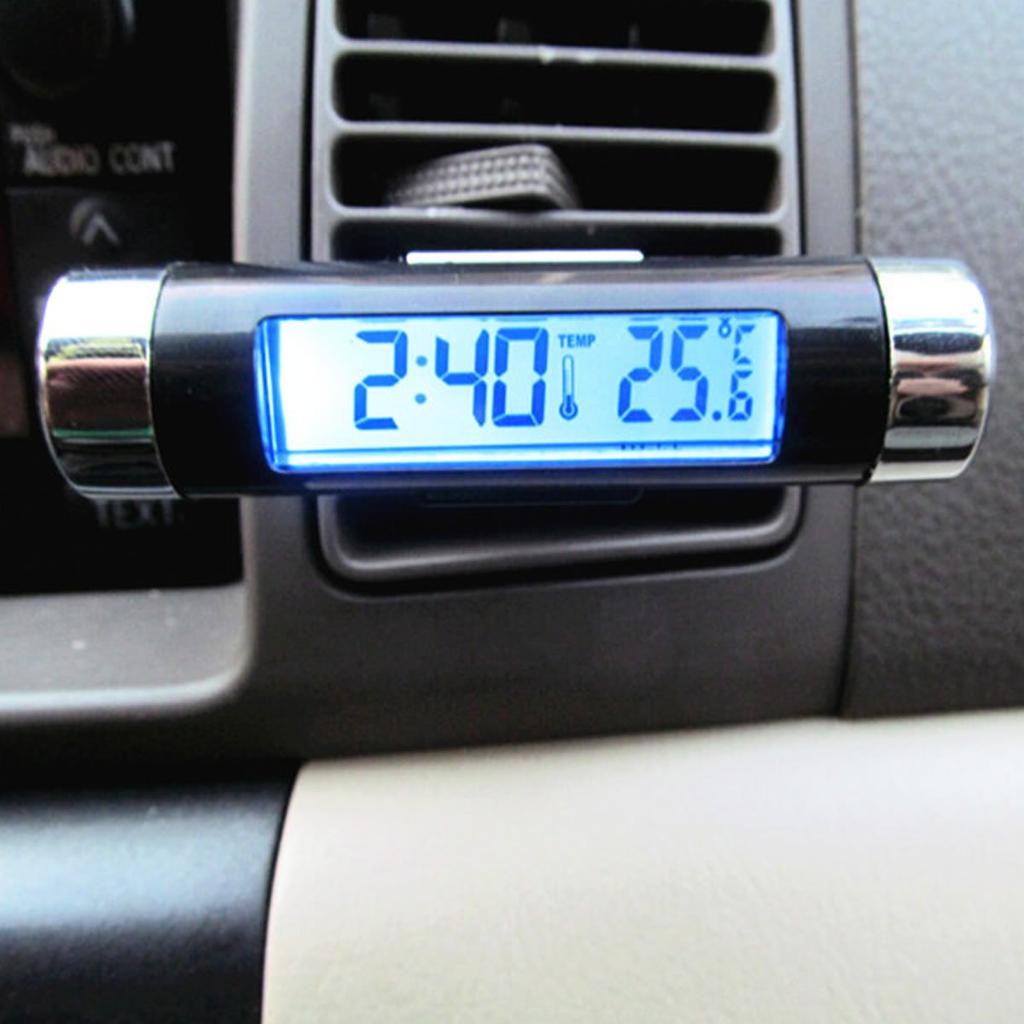 ZooooM ZM-KOGATOKE-BL Digitale Uhr für das Auto Typ mit Clip für das Auto Einfache Installation Bequem zu bedienen
