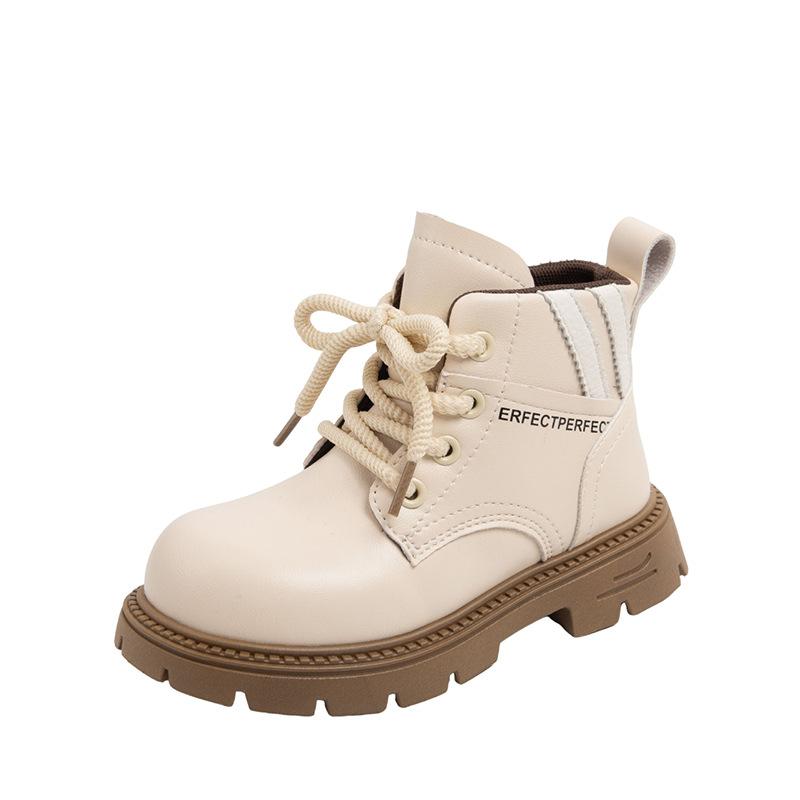 Girls' Warm Cotton Boots and Boys' Casual Boots Korean Style Short Boots