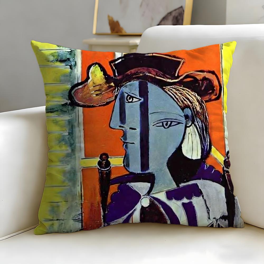 classic painter Picasso Cushion Cover Soft  EasyWash Pillow Case  Versatile for Couch Bed Travel and Office