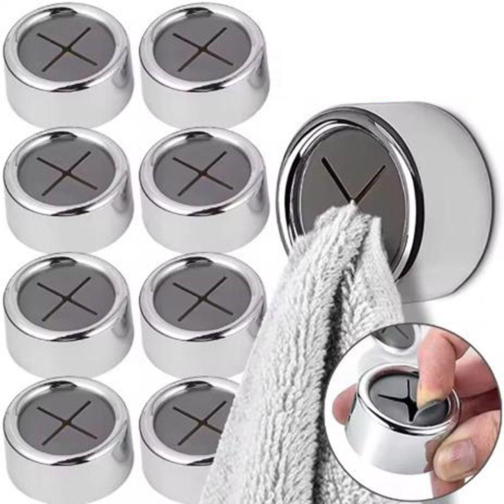 4 pieces No Punching Towel Plug Holder Self Adhesive Dish Washing Cloth Storage Clip  Kitchen