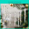Creative Christmas Acrylic Snowflake Ornaments For Tree Decoration With Transparent And Colored Options
