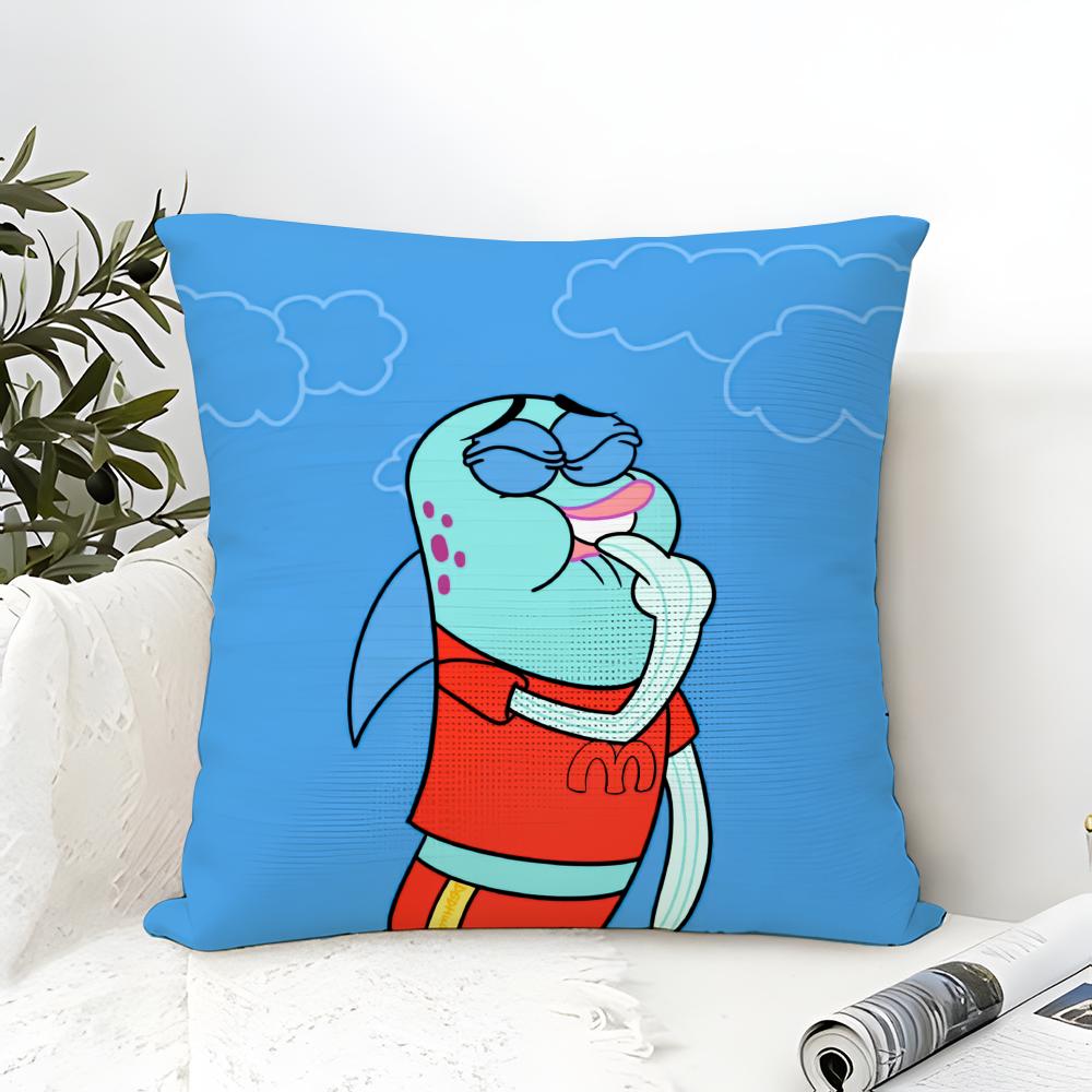 Cartoon Funny Beach Bikini Bottom Pillow Case Linen Pillow Case Sofa Home Decor Cushion Cover Cushion Cove