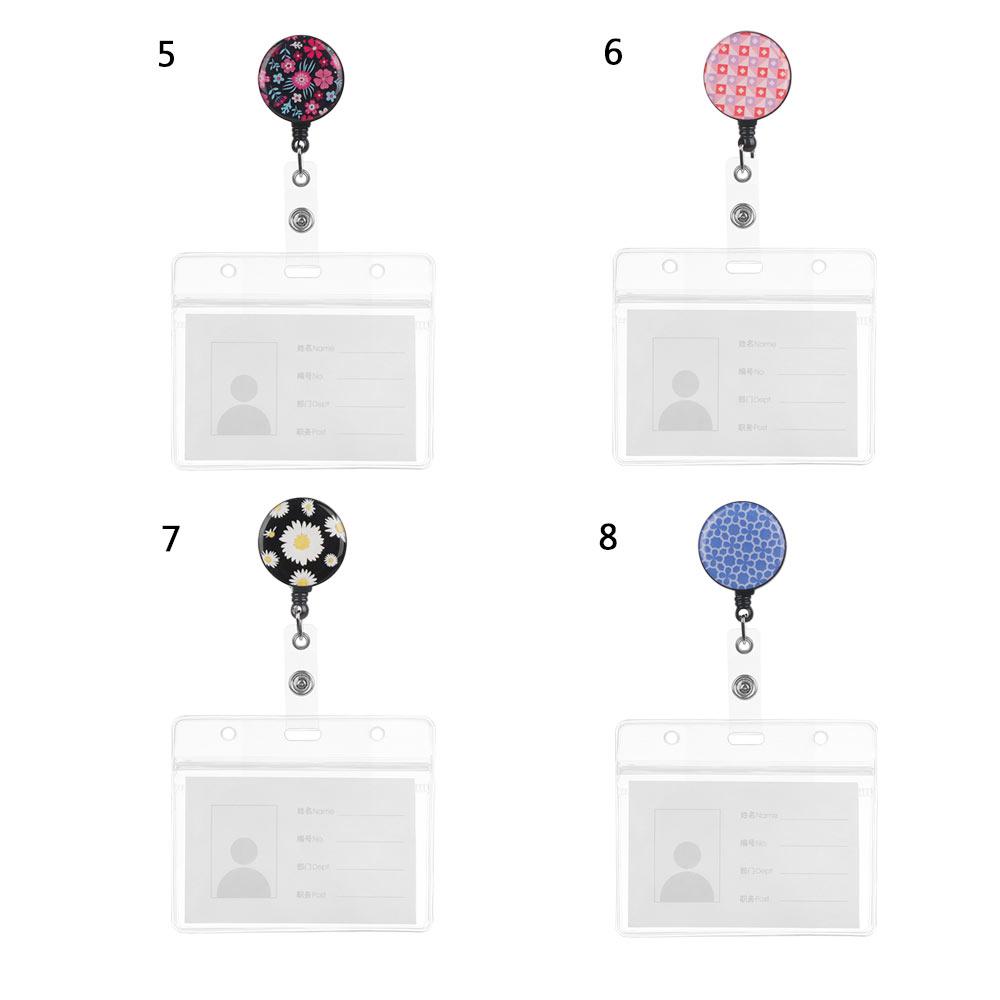 Fashion Adjustable Office School ID Business Case Name Badge Holder Retractable Card Holder Bank Credit Card