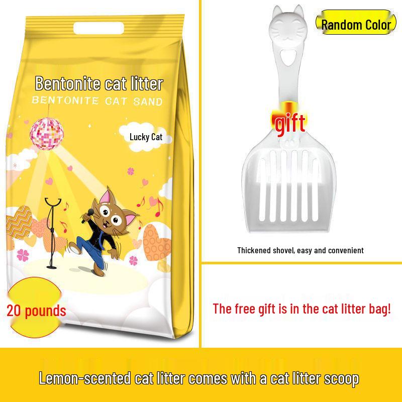 Lemon Deodorizing Bentonite Cat Litter - 1 Kg