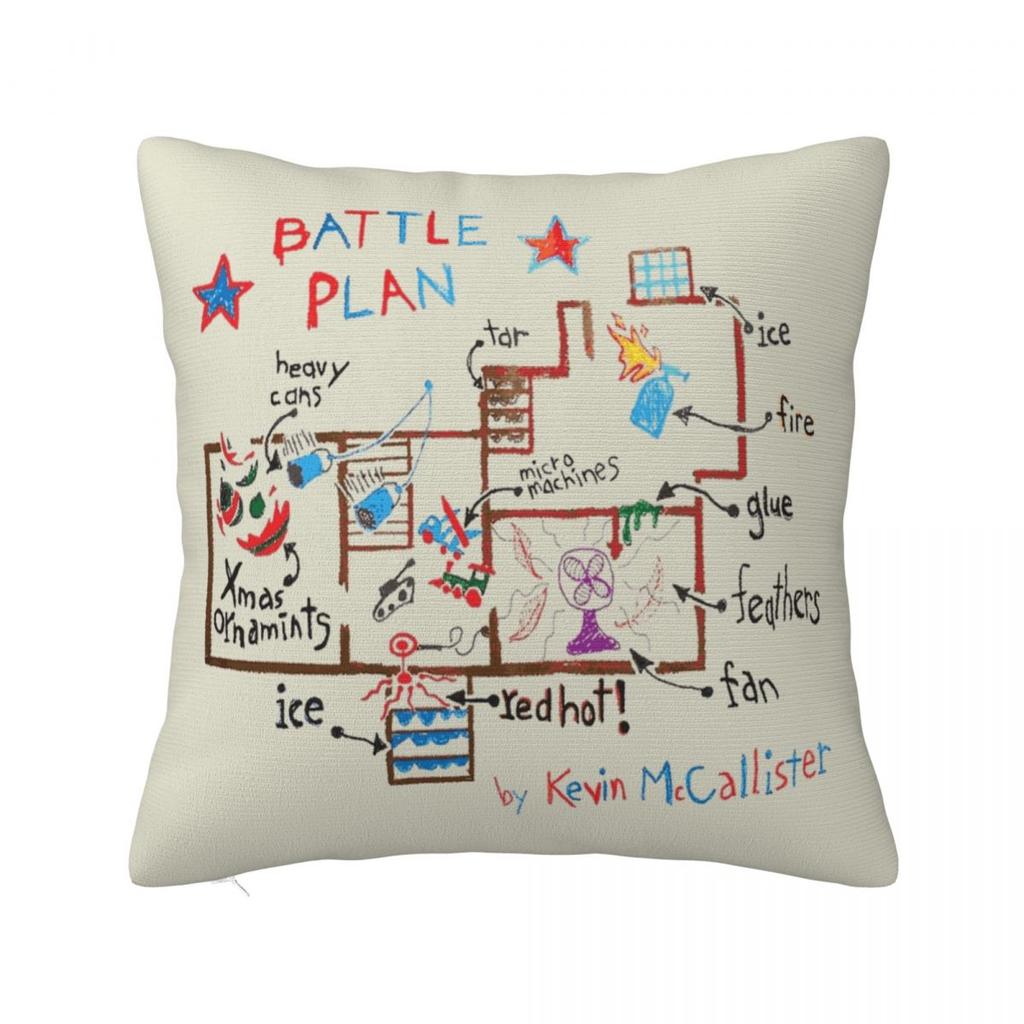 Movie Home Alones Pillow Cover Christmas Morden Pillow Case For Living Room Chair Cushion Cover Soft Graphic Pillowcases Gift