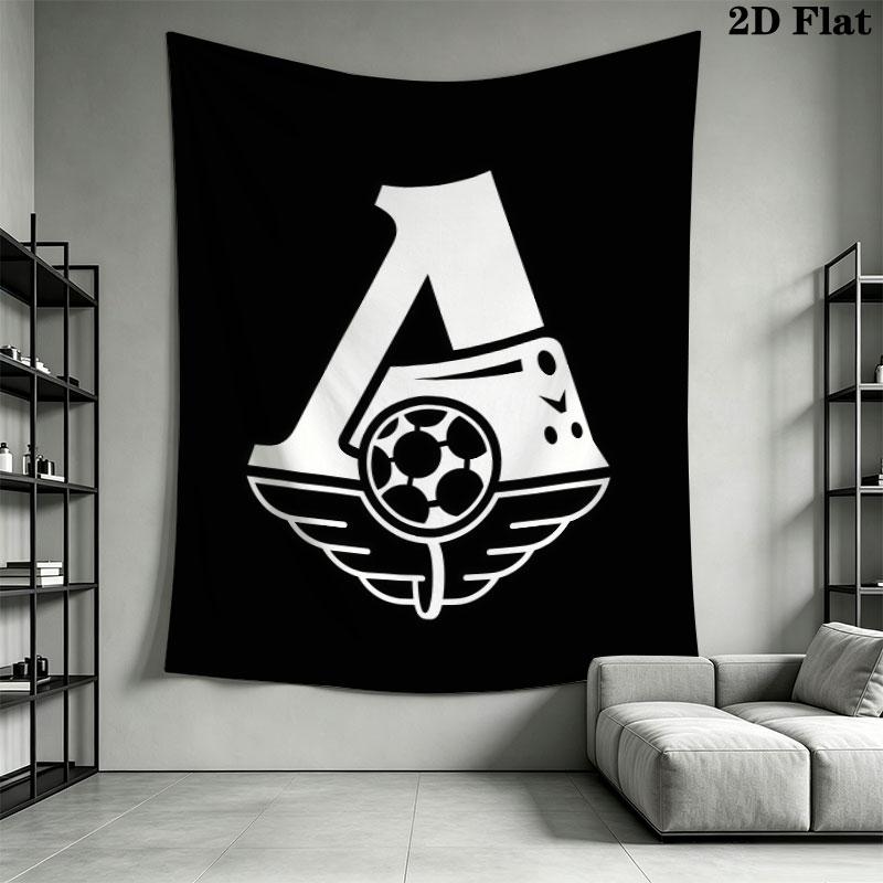 Lokomotiv Moscow Spark Wall Hanging Printed Fabric Blanket Decorative Tapestries for Bedroom Living Room Home Decor