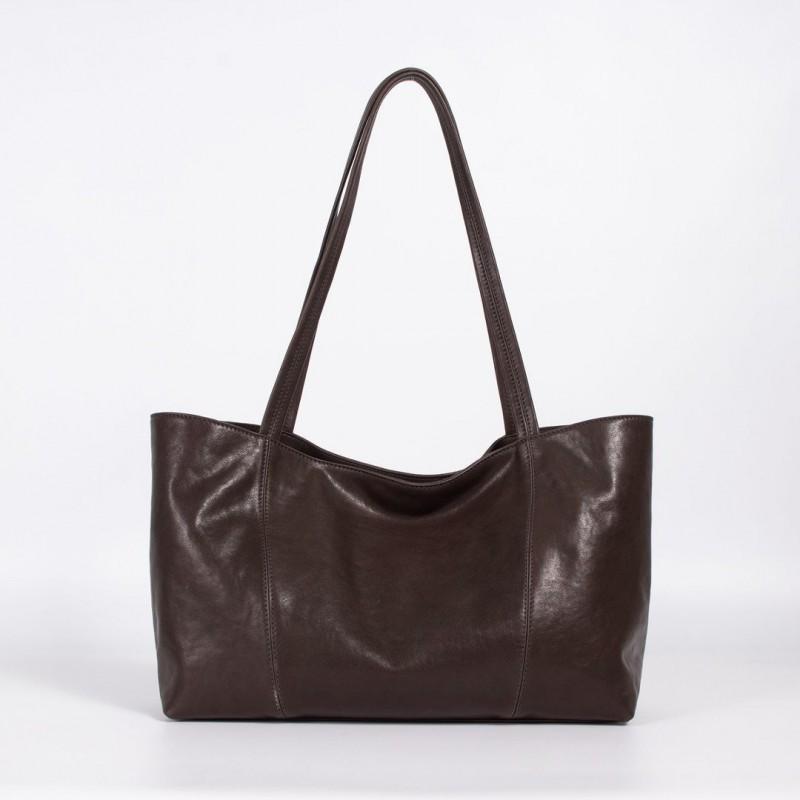 Vegetable Tanned Leather High-quality Tote Bag Women's New Large-capacity Computer Commuter Portable Shoulder