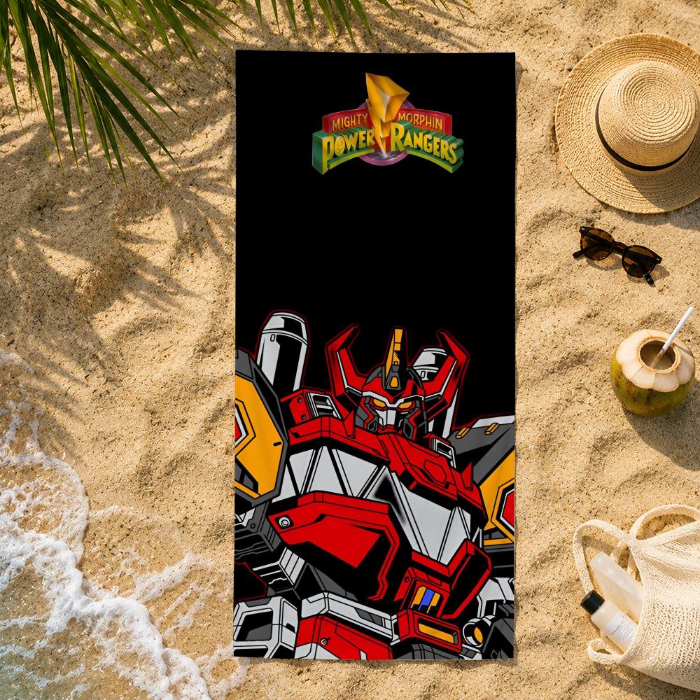 Heroic M-Mighty Morphin Power Rangers Towel Ultra-Fine Fiber Quick Drying Absorbent Towel, Beach Swimming Vacation Beach Towel