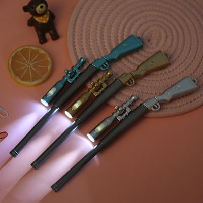 1pcs Creative Weapon Modeling Rifle Gel Pen Fashion Luminescence Sniper Gun Style Personalized Writing Pens For Kids Gift