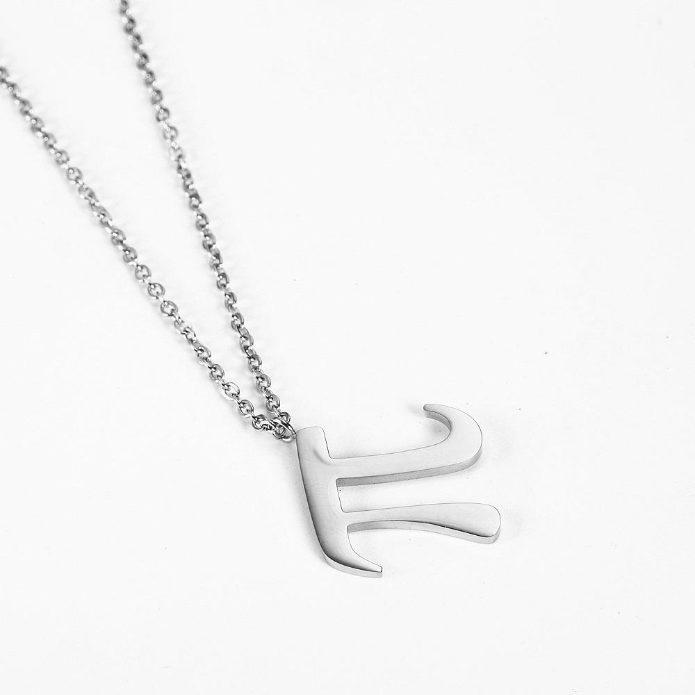 Pi Symbol Stainless Steel Necklace – Geometry-Inspired Clavicle Chain Pendant