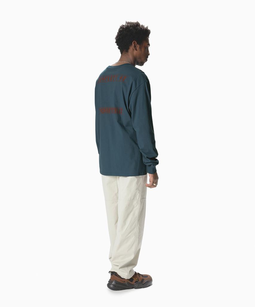 THISISNEVERTHAT Monogram L/S Tee Light Navy