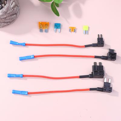 12Pcs 4 Types Of 12V Additional Circuit Adapters And Fuse Set- Tap Car Fuse Holder With Micro2 Mini Atc Ats Thin Tap Adapter