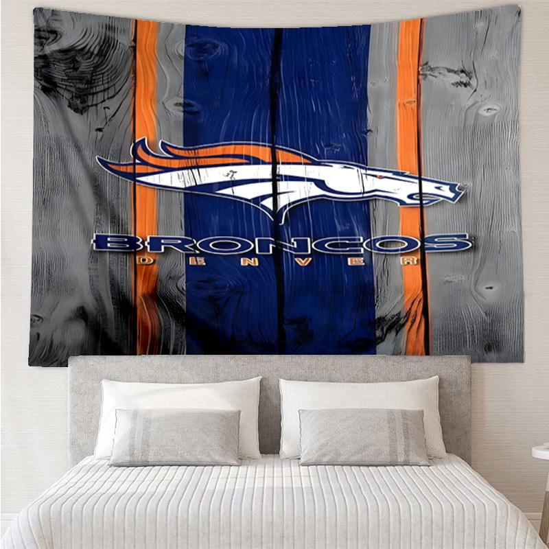 Denver Broncos Logo Tapestry Hanging for Bedroom,Livingroom, Playroom,Decor Art Room Wall Tapestry Holiday and Birthday Gifts