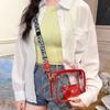 Purse PVC Jelly Bag Candy Color Shoulder Bag Fashion Transparent Crossbody Bag Shopping