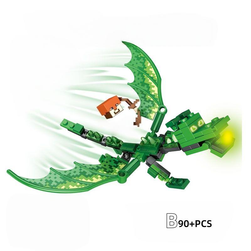 New Game Block World Model Flying Dragon Building Blocks Action Figure Assembled With Doll Model Brick Birthday Gifts