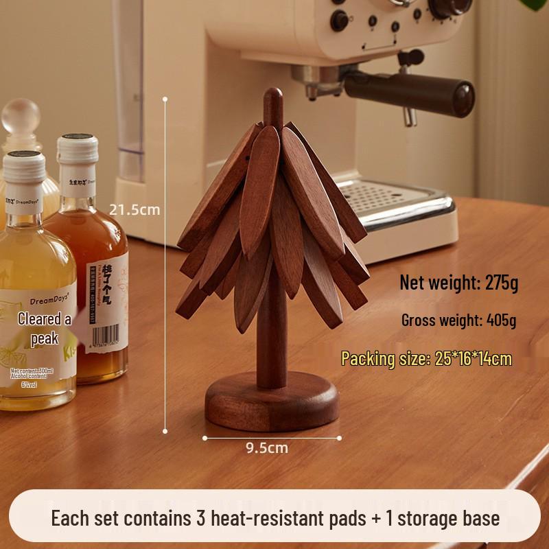 

Набор подставок и подставок под горячее из массива акации