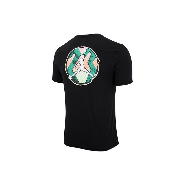 Jordan Sport T Shirts Men s Black Crew Neck Moderate Straight Fit CZ8084-010 XXXL