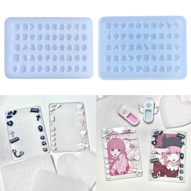 Resin Shaker Filling Mold,Silicone Letter Mold Epoxy Resin Mold Filler Quicksand Casting Filling Mold for Jewelry Making