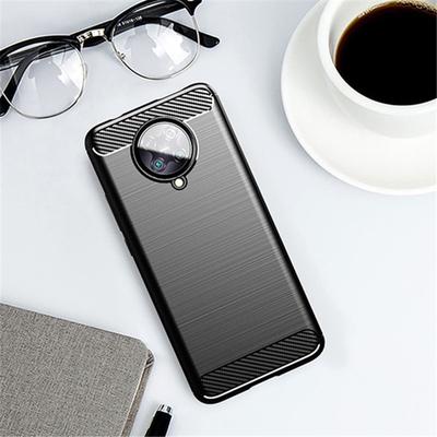 Pro Xiaomi Poco F2 Pro Pouzdro Gumový Nárazník Silikonový Kryt z Uhlíkových Vláken Pro Telefon Xiaomi Poco F2 Pro Pro Xiaomi Poco X3 F2 Pro