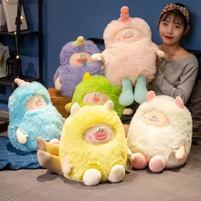 Neu Lange Haare Puppe Spielzeug Kreative Lustige Puppe Plüsch Spielzeug