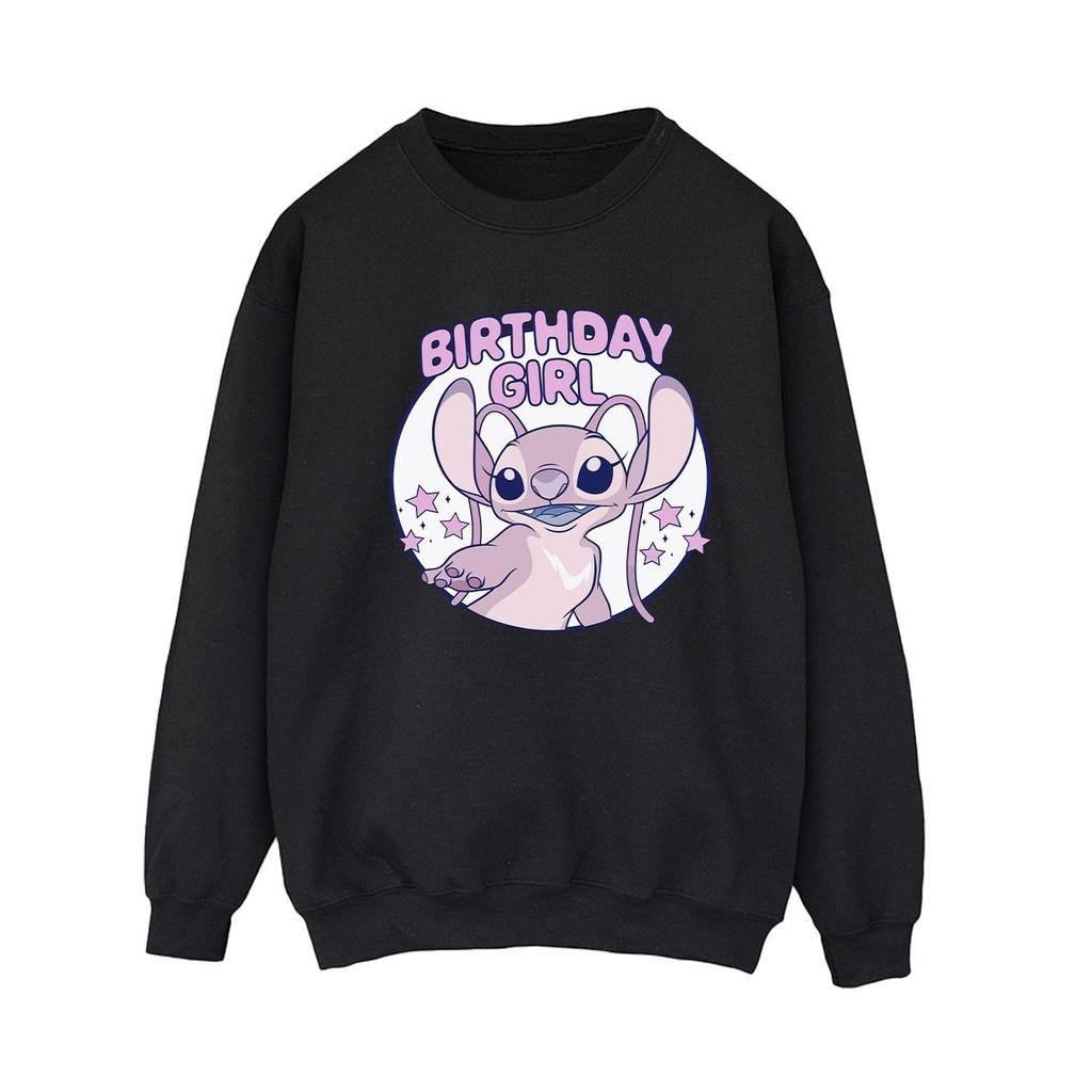 Lilo & Stitch Womens/Ladies Birthday Girl Angel Sweatshirt