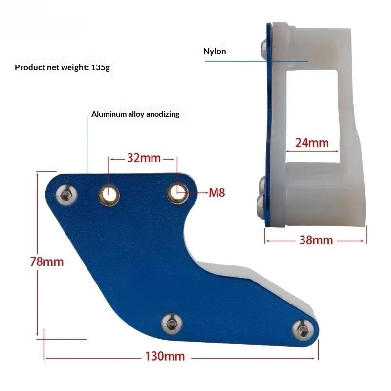 CNC Захист-напрямна ланцюга для мотоцикла Irbis Bse Kayo Ssr Ttr Xr Crf Klx 50 70 90 110 125 140 150 160 куб.см Брудовий Пітбайк Скутер
