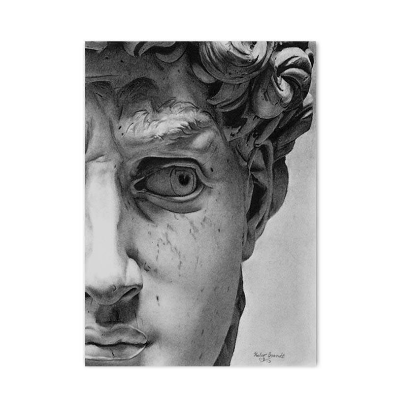 David Sculpture Posters and Prints Modern Canvas Painting Nordic Wall Art Pictures for Living Room Home Decoration