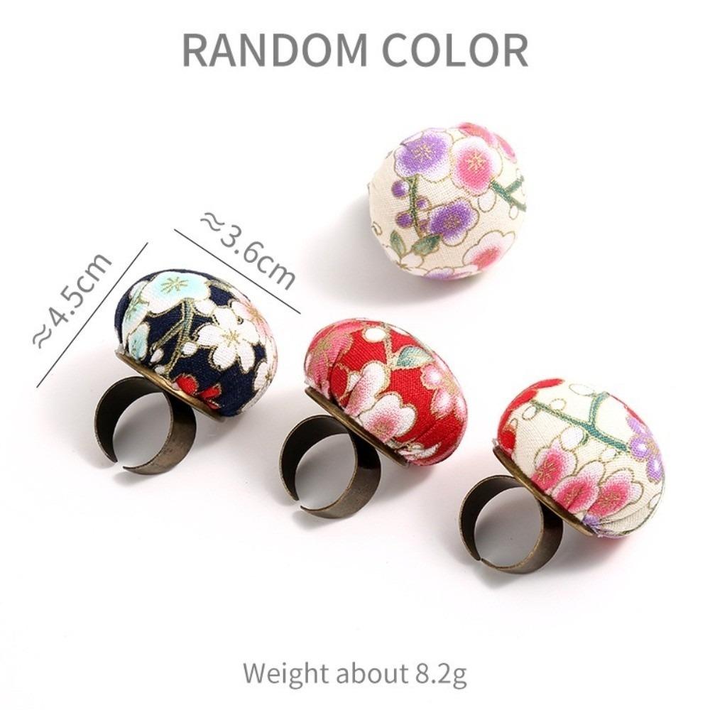 DIY Sewing Needle Cushion Handmade Pin Holder Retro Finger Ring Pincushion  Sewing Quilting Handy