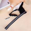 YWZAO Insertable Anal Plug Mens Underwear Thong Separate Pouch Design Black N28