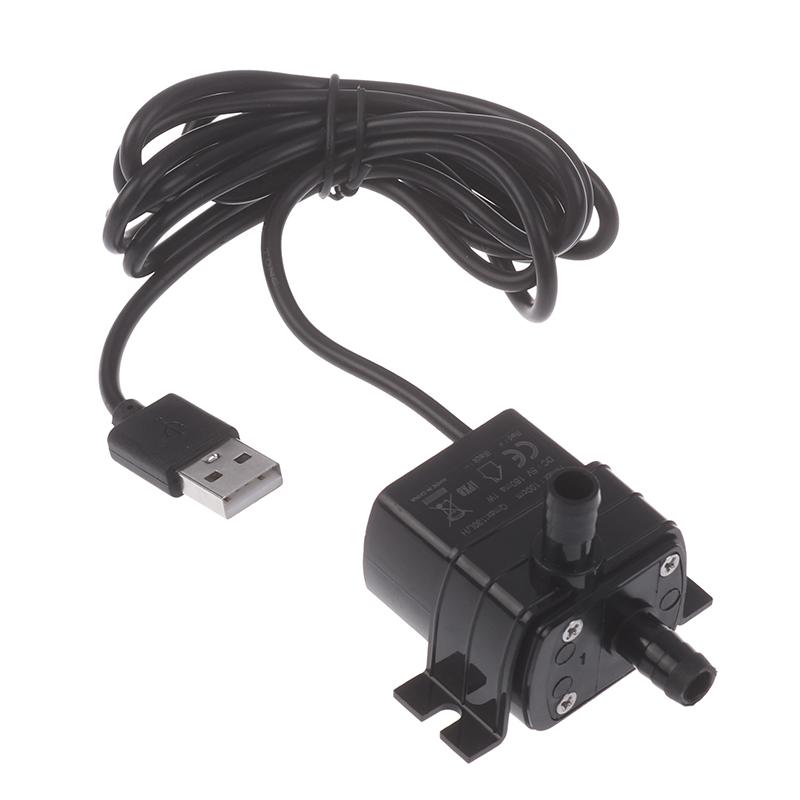 

Ультратихий безщітковий водяний насос постійного струму, USB, 5 В, 1 Вт, 130 л/год, підйом, 100 см, занурювальний фонтан, акваріум, циркуляційний мікроводяний насос