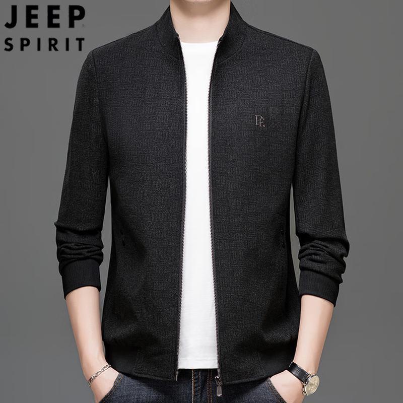 JEEP SPIRIT Men s Stand Collar Business Casual Jacket 195