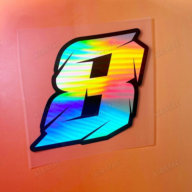 1PC 0~9 Laser Motorcycle Number Stickers Waterproof DIY Motorbike Fairing Vinyl Decals for BMW KTM YAMAHA Kawasaki Suzuki Honda