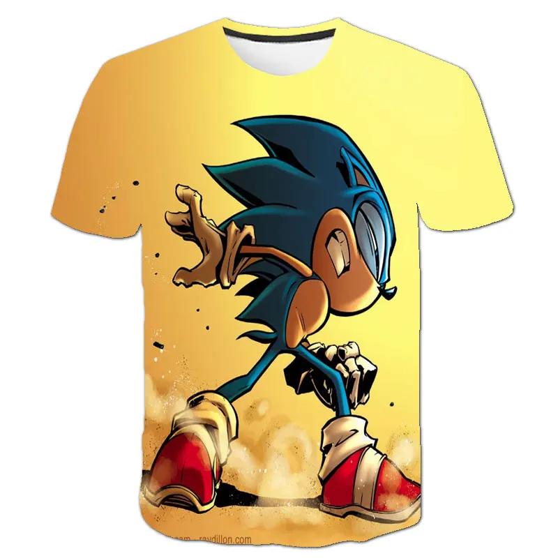 Pojkar 3D-utskrift Kläder Ny Tecknad T-shirt Barnkläder Pojkar Flickor Tecknad Spelpojke Sommar Barn T-shirt Toppar