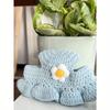 1pc Handmade Crochet Pet Hat With Small Flower Pattern, Suitable For Small And Medium Dogs Or Cats