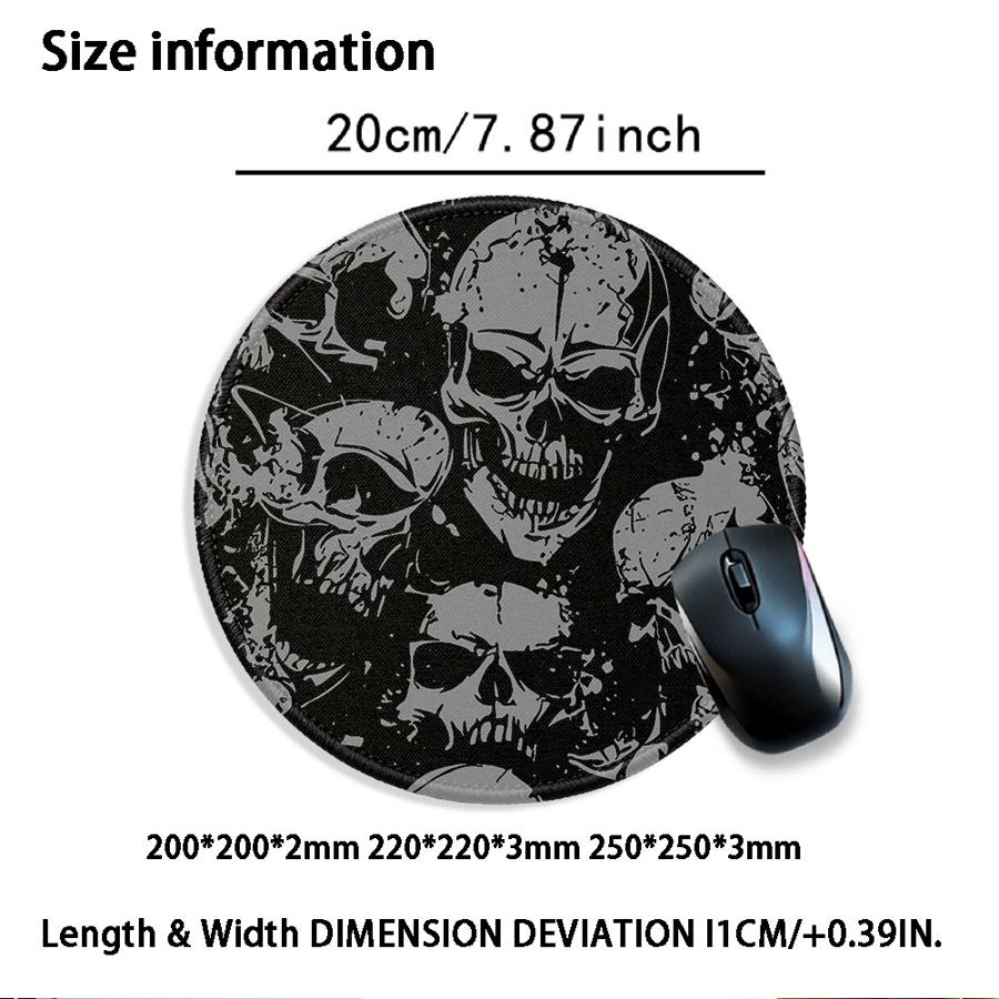 overlock 1pc Mouse Pad Keyboard Mouse Pad Computer Laptop Pad Desk accessories office Pad Game Console Pad Skeleton Skull