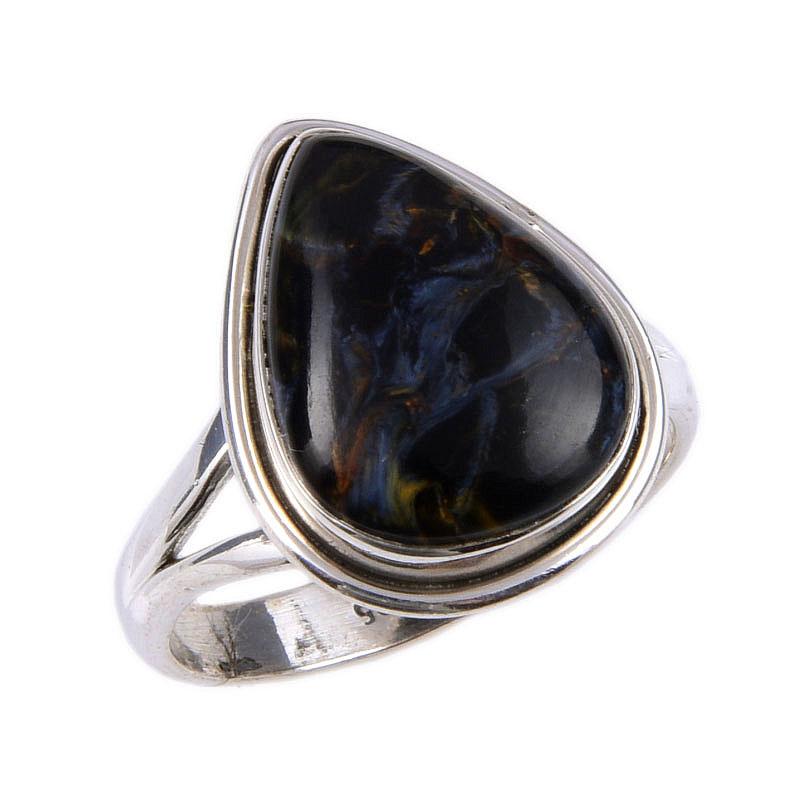 Natural Pietersite Gemstone Handmade 925 Solid Sterling Silver Ring Size 8 L4n85