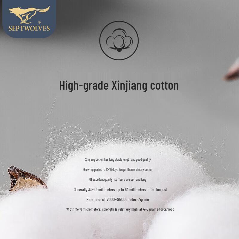 Septwolves Men's Pure Cotton Boxer Briefs