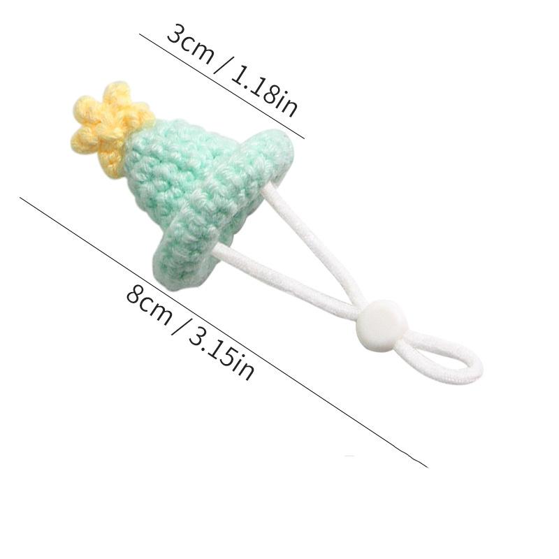Cute Handmade Knitted Hat Pet Hat Tiny Hamster Parrot Chipmunk Guinea Pig Hat Small Animal Adjustable Hat Decoration Accessories