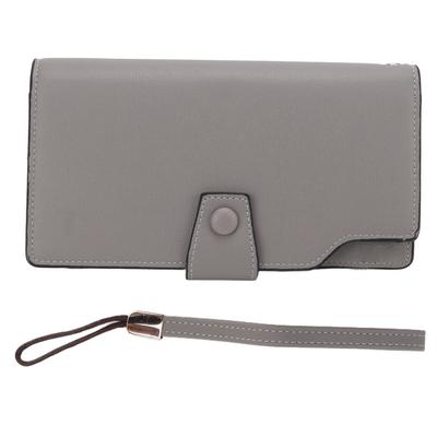 Herren Lange Geldbörse PU Leder Mehrere Fächer Schnallendesign Herren Geldbörse mit Handschlaufe