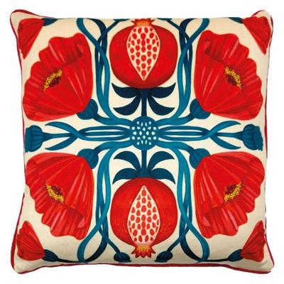 Nina Pace Elle Pomegranate Floral Filled Cushion