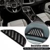 Center Armrest Box Button Trim Cover for Dodge Challenger 2015~2024 Carbon Fiber