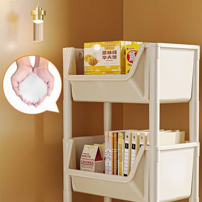 Kitchen Storage Rack Trolley Bookshelf Kitchen Corner Narrow Slit Storage Cabinet Bathroom Living Room Home Organizer