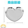 Sunny Glow Heart-Shaped Accessory Tray, Jewelry Tray, Sweets Tray, Heart-Shaped Trinket Holder, Metallic Stainless Steel, Mini, Small, Stylish