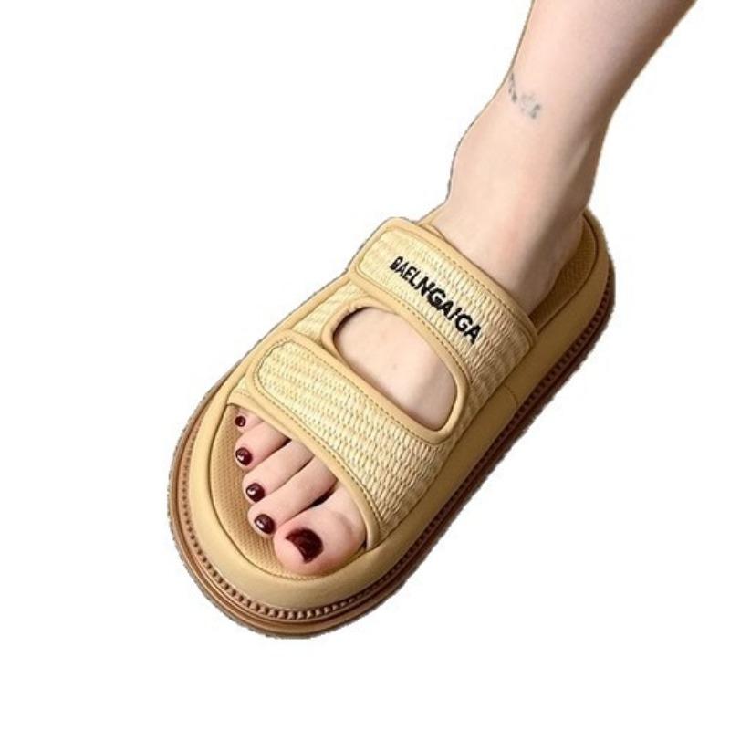 Muffin platform slippers women's summer wear new high-end casual versatile with skirt beach cool slippers